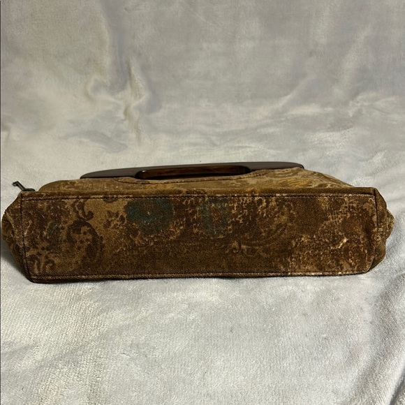 Forever by Fossil Vintage Velvet Handbag with Wooden Handles - Picture 6 of 7